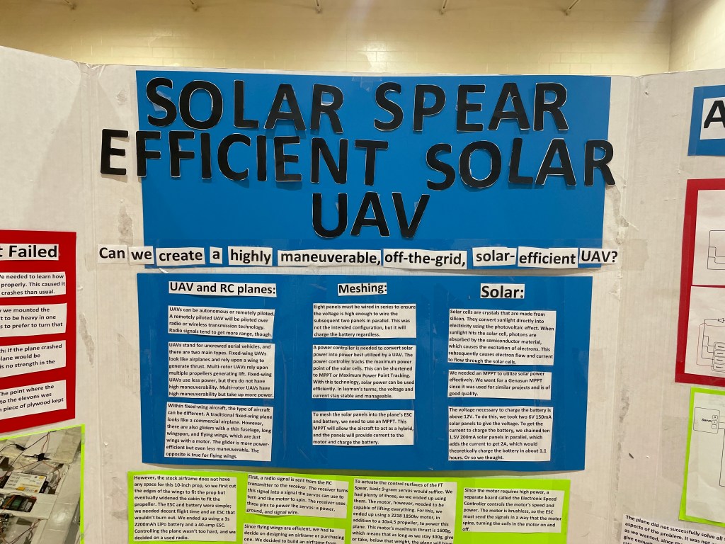 Solar Spear Science Fair&nbsp;Project