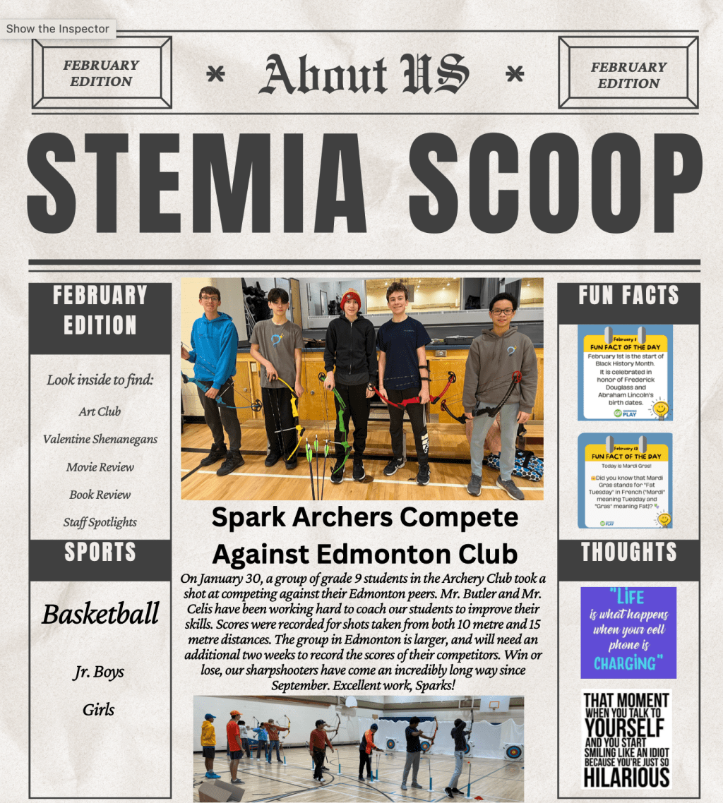 STEMIA Scoop Newspaper February&nbsp;Edition